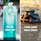 Pack of 2 Collapsible Water Bottle With Carabiner - 34 Ounce (Water)